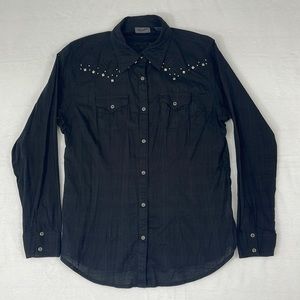 Wrangler Pearl Snap Rhinestone Jewels Women’s Large